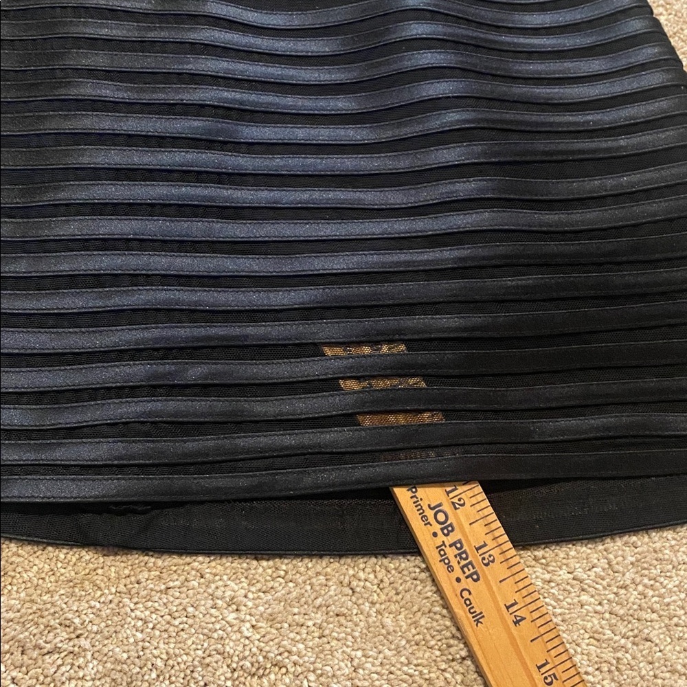 BCBGMAXAZRIA Satin/Mesh Sweetheart Neckline Evening Cocktail Gown/Prom/Wedding - Picture 9 of 15